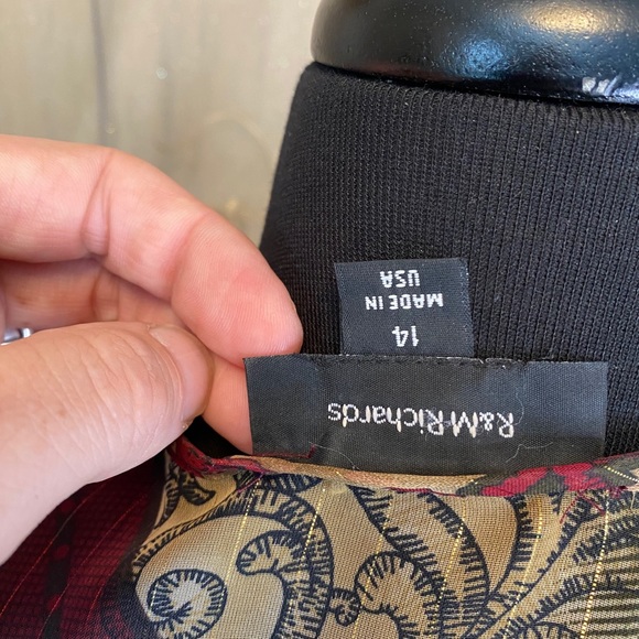 Size 14 L Vintage Chiffon Floral Cardigan - Picture 10 of 12